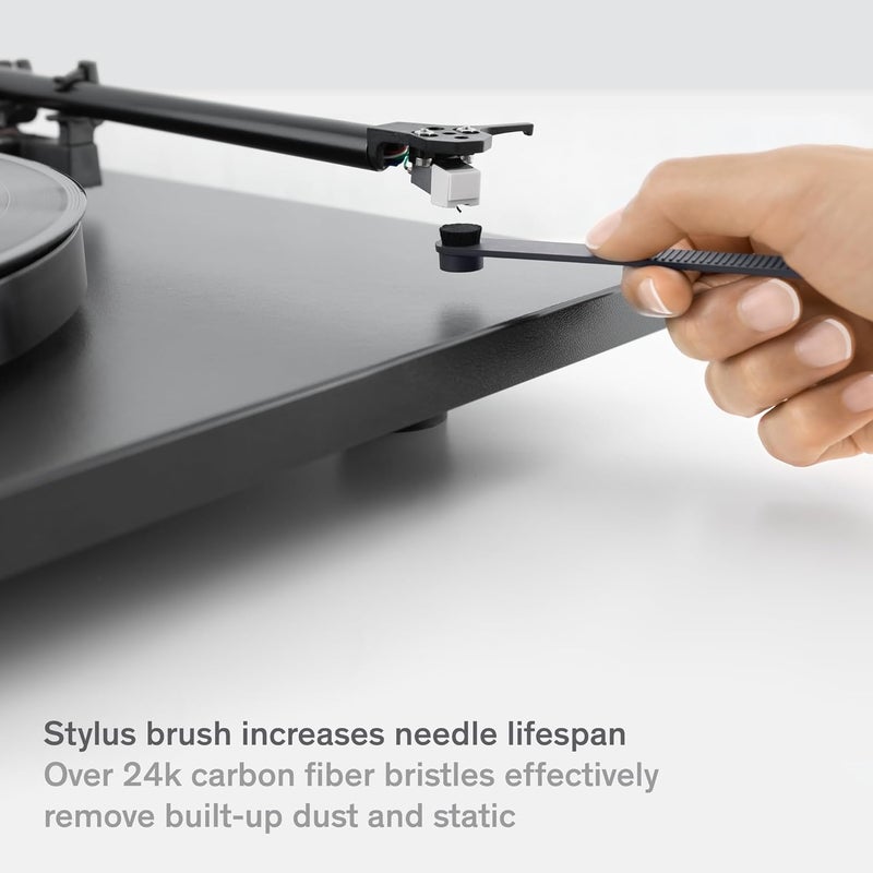 Boundless Audio Record Cleaner Kit - 2-Piece Vinyl Cleaning Kit Includes Record Brush & Stylus Cleaner - Carbon Fiber Anti-Static Vinyl & Stylus Brushes - Image 4